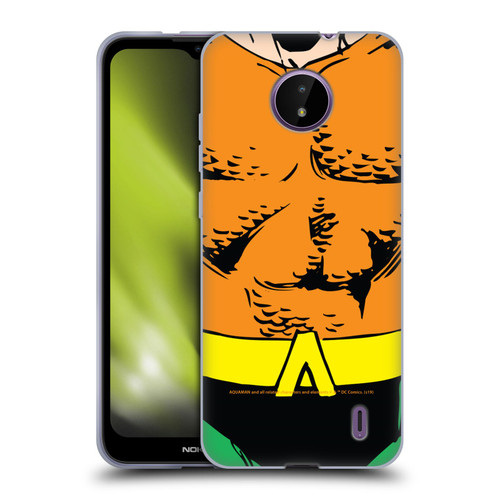 Aquaman DC Comics Logo Uniform Soft Gel Case for Nokia C10 / C20
