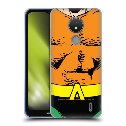 Aquaman DC Comics Logo Uniform Soft Gel Case for Nokia C21