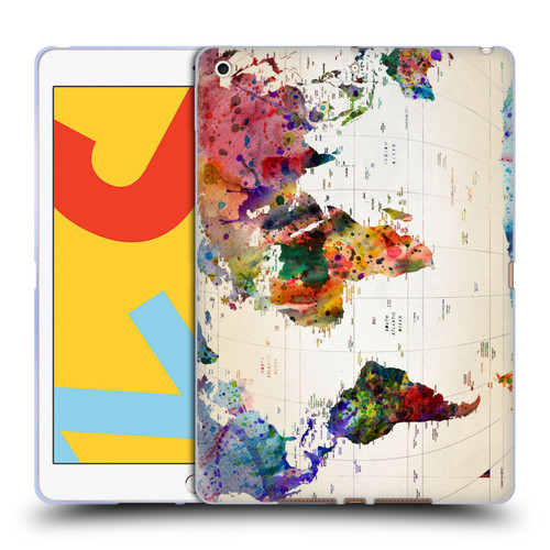 Mark Ashkenazi Pop Culture Map Of The World Soft Gel Case for Apple iPad 10.2 2019/2020/2021