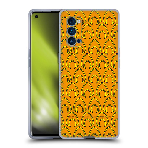 Aquaman DC Comics Logo Pattern Soft Gel Case for OPPO Reno 4 Pro 5G
