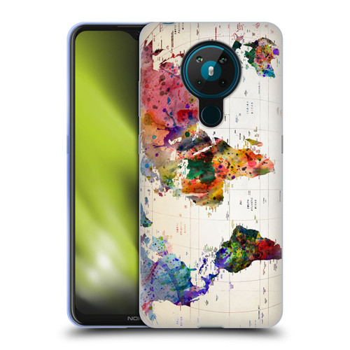Mark Ashkenazi Pop Culture Map Of The World Soft Gel Case for Nokia 5.3