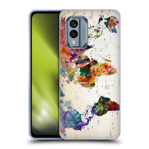 Mark Ashkenazi Pop Culture Map Of The World Soft Gel Case for Nokia X30