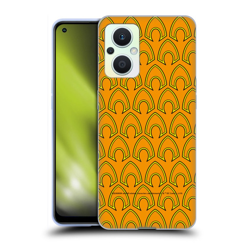 Aquaman DC Comics Logo Pattern Soft Gel Case for OPPO Reno8 Lite