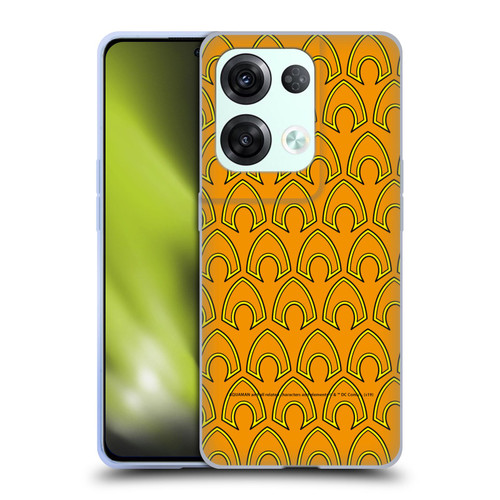 Aquaman DC Comics Logo Pattern Soft Gel Case for OPPO Reno8 Pro
