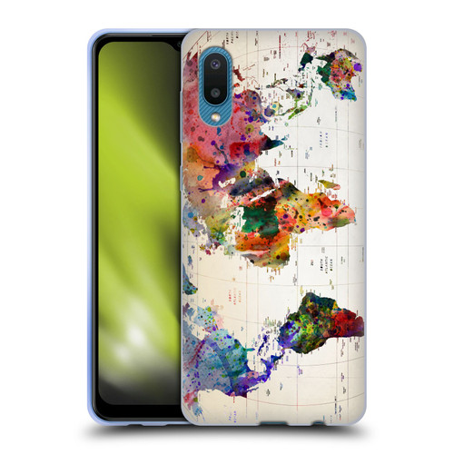 Mark Ashkenazi Pop Culture Map Of The World Soft Gel Case for Samsung Galaxy A02/M02 (2021)