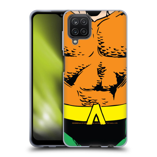 Aquaman DC Comics Logo Uniform Soft Gel Case for Samsung Galaxy A12 (2020)