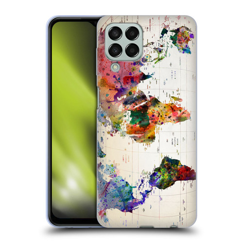Mark Ashkenazi Pop Culture Map Of The World Soft Gel Case for Samsung Galaxy M33 (2022)