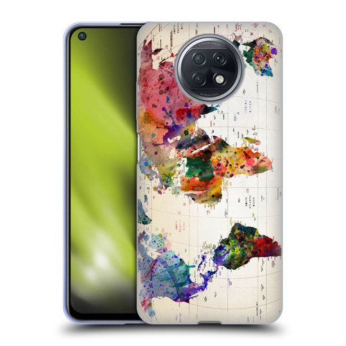 Mark Ashkenazi Pop Culture Map Of The World Soft Gel Case for Xiaomi Redmi Note 9T 5G