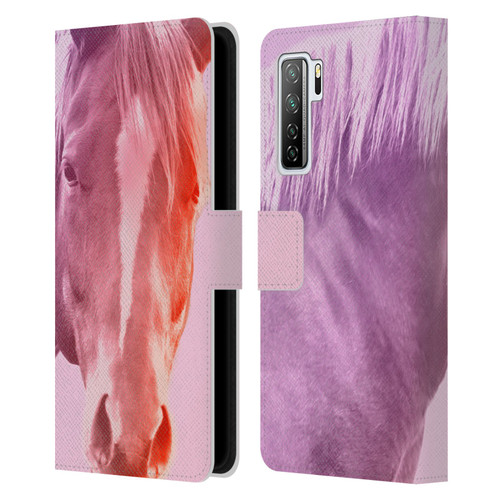 Mark Ashkenazi Pastel Potraits Horse Leather Book Wallet Case Cover For Huawei Nova 7 SE/P40 Lite 5G