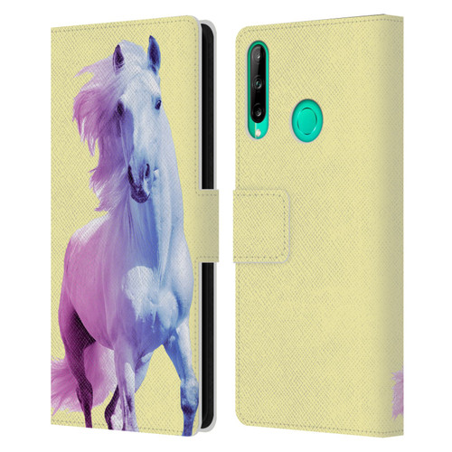 Mark Ashkenazi Pastel Potraits Yellow Horse Leather Book Wallet Case Cover For Huawei P40 lite E