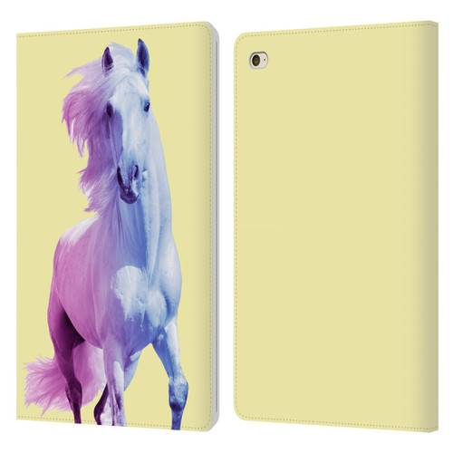 Mark Ashkenazi Pastel Potraits Yellow Horse Leather Book Wallet Case Cover For Apple iPad mini 4