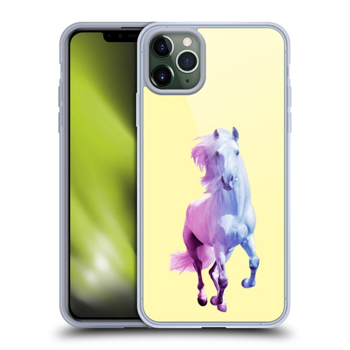 Mark Ashkenazi Pastel Potraits Yellow Horse Soft Gel Case for Apple iPhone 11 Pro Max