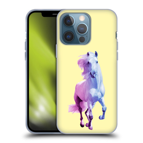 Mark Ashkenazi Pastel Potraits Yellow Horse Soft Gel Case for Apple iPhone 13 Pro