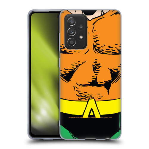 Aquaman DC Comics Logo Uniform Soft Gel Case for Samsung Galaxy A52 / A52s / 5G (2021)