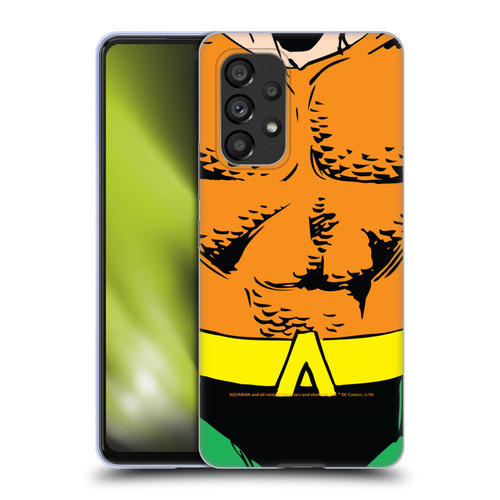 Aquaman DC Comics Logo Uniform Soft Gel Case for Samsung Galaxy A53 5G (2022)