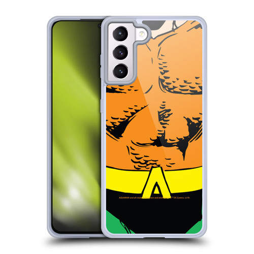 Aquaman DC Comics Logo Uniform Soft Gel Case for Samsung Galaxy S21+ 5G