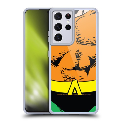 Aquaman DC Comics Logo Uniform Soft Gel Case for Samsung Galaxy S21 Ultra 5G