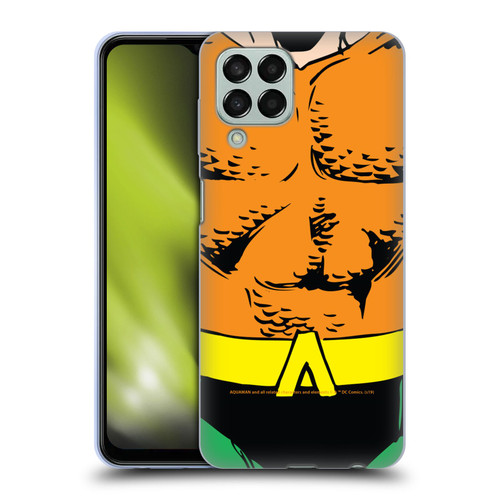 Aquaman DC Comics Logo Uniform Soft Gel Case for Samsung Galaxy M33 (2022)