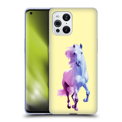 Mark Ashkenazi Pastel Potraits Yellow Horse Soft Gel Case for OPPO Find X3 / Pro