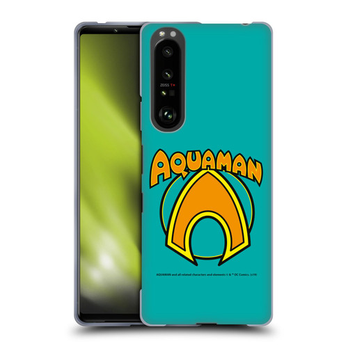 Aquaman DC Comics Logo Classic Soft Gel Case for Sony Xperia 1 III