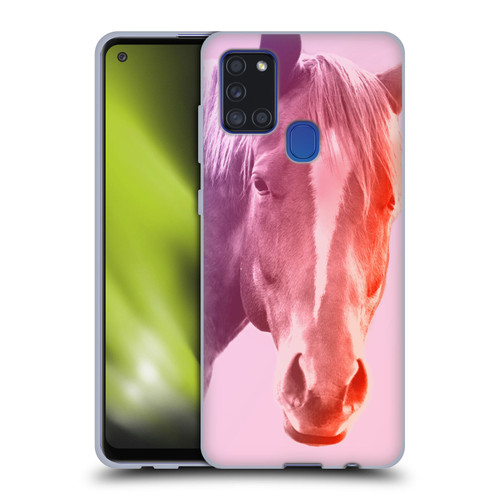 Mark Ashkenazi Pastel Potraits Horse Soft Gel Case for Samsung Galaxy A21s (2020)