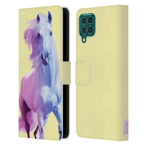 Mark Ashkenazi Pastel Potraits Yellow Horse Leather Book Wallet Case Cover For Samsung Galaxy F62 (2021)