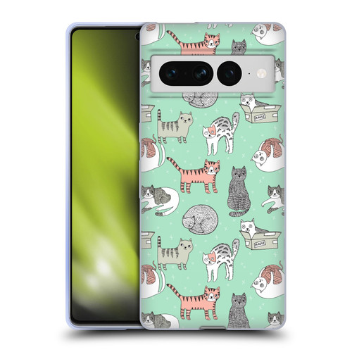 Andrea Lauren Design Animals Cats Soft Gel Case for Google Pixel 7 Pro