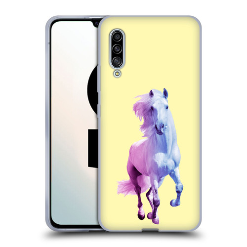 Mark Ashkenazi Pastel Potraits Yellow Horse Soft Gel Case for Samsung Galaxy A90 5G (2019)