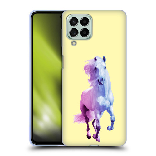Mark Ashkenazi Pastel Potraits Yellow Horse Soft Gel Case for Samsung Galaxy M53 (2022)