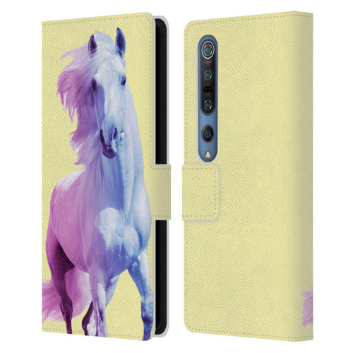 Mark Ashkenazi Pastel Potraits Yellow Horse Leather Book Wallet Case Cover For Xiaomi Mi 10 5G / Mi 10 Pro 5G