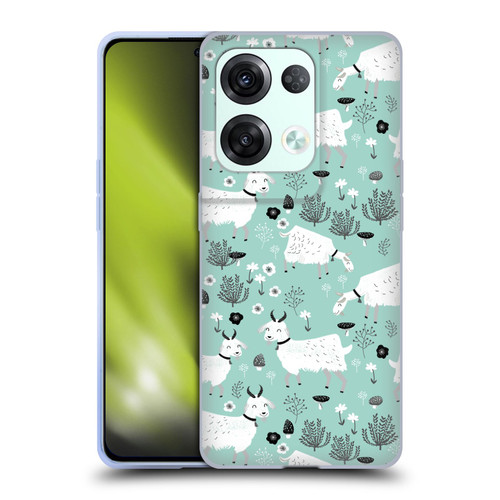 Andrea Lauren Design Animals Goats Soft Gel Case for OPPO Reno8 Pro