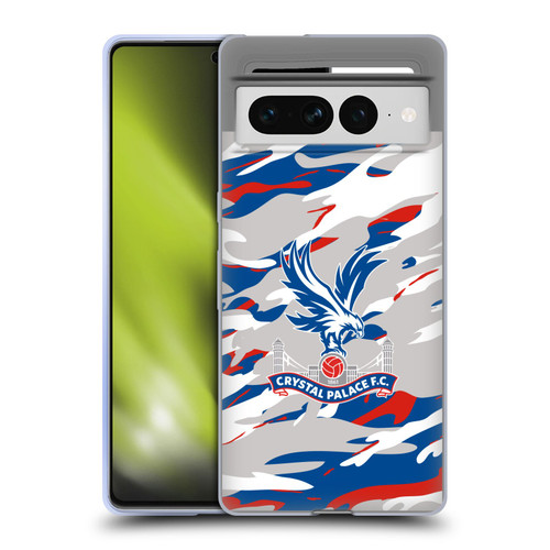 Crystal Palace FC Crest Camouflage Soft Gel Case for Google Pixel 7 Pro
