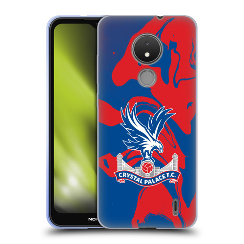 Crystal Palace FC Crest Red And Blue Marble Soft Gel Case for Nokia C21