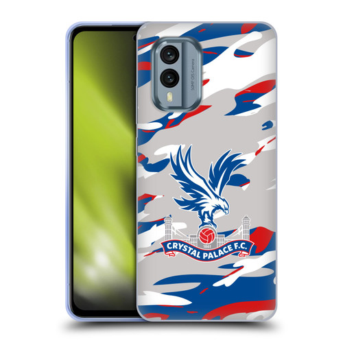 Crystal Palace FC Crest Camouflage Soft Gel Case for Nokia X30