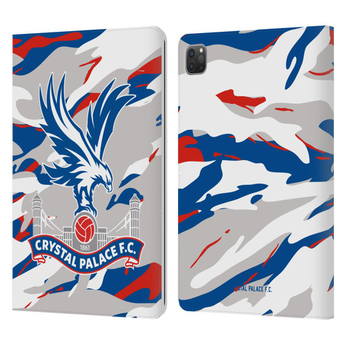 Crystal Palace FC Crest Camouflage Leather Book Wallet Case Cover For Apple iPad Pro 11 2020 / 2021 / 2022