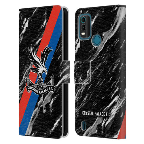 Crystal Palace FC Crest Black Marble Leather Book Wallet Case Cover For Nokia G11 Plus