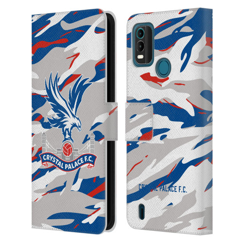 Crystal Palace FC Crest Camouflage Leather Book Wallet Case Cover For Nokia G11 Plus