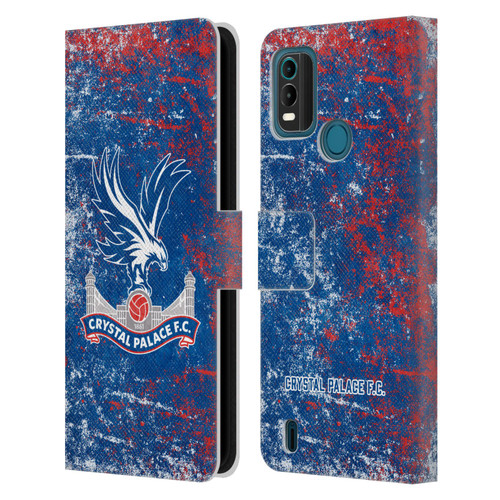 Crystal Palace FC Crest Distressed Leather Book Wallet Case Cover For Nokia G11 Plus
