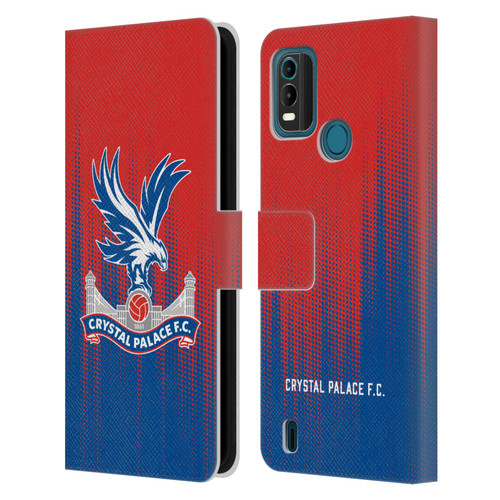 Crystal Palace FC Crest Halftone Leather Book Wallet Case Cover For Nokia G11 Plus