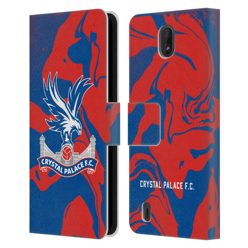 Crystal Palace FC Crest Red And Blue Marble Leather Book Wallet Case Cover For Nokia C01 Plus/C1 2nd Edition