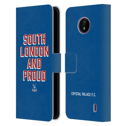 Crystal Palace FC Crest South London And Proud Leather Book Wallet Case Cover For Nokia C10 / C20