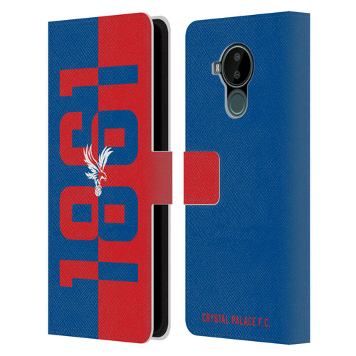 Crystal Palace FC Crest 1861 Leather Book Wallet Case Cover For Nokia C30