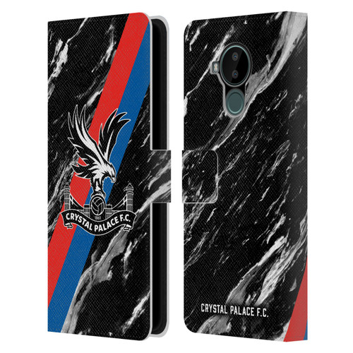 Crystal Palace FC Crest Black Marble Leather Book Wallet Case Cover For Nokia C30