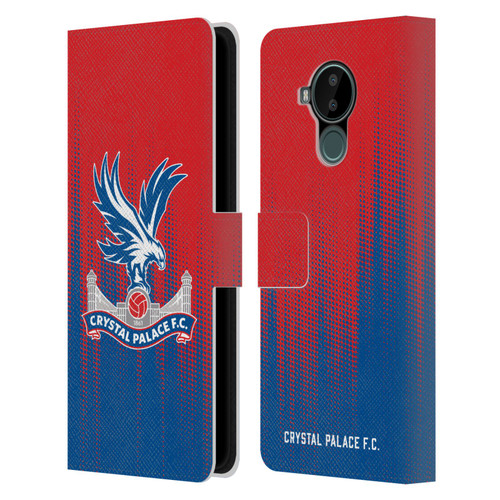 Crystal Palace FC Crest Halftone Leather Book Wallet Case Cover For Nokia C30