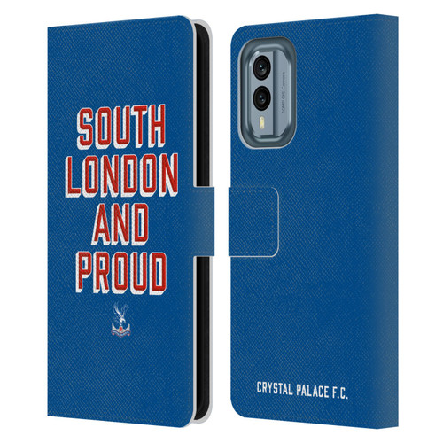 Crystal Palace FC Crest South London And Proud Leather Book Wallet Case Cover For Nokia X30