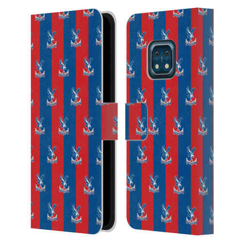 Crystal Palace FC Crest Pattern Leather Book Wallet Case Cover For Nokia XR20