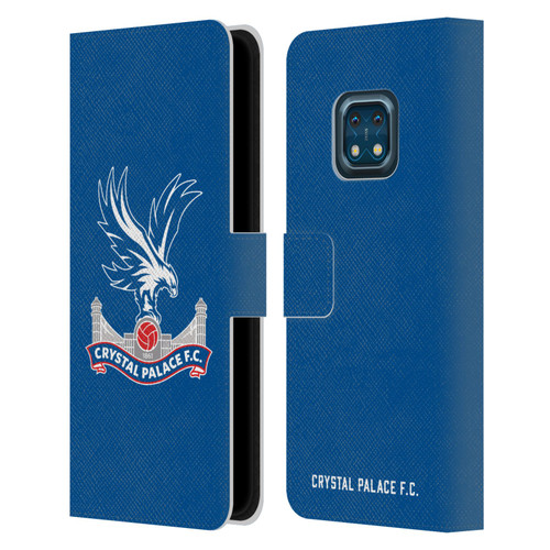 Crystal Palace FC Crest Plain Leather Book Wallet Case Cover For Nokia XR20
