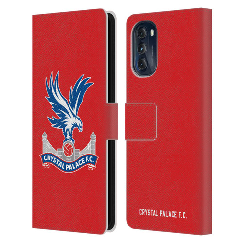 Crystal Palace FC Crest Eagle Leather Book Wallet Case Cover For Motorola Moto G (2022)