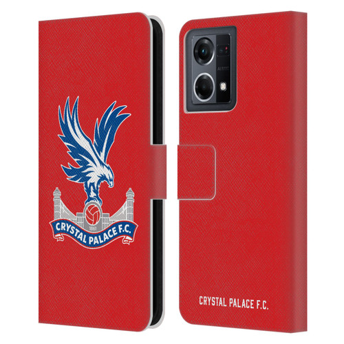 Crystal Palace FC Crest Eagle Leather Book Wallet Case Cover For OPPO Reno8 4G