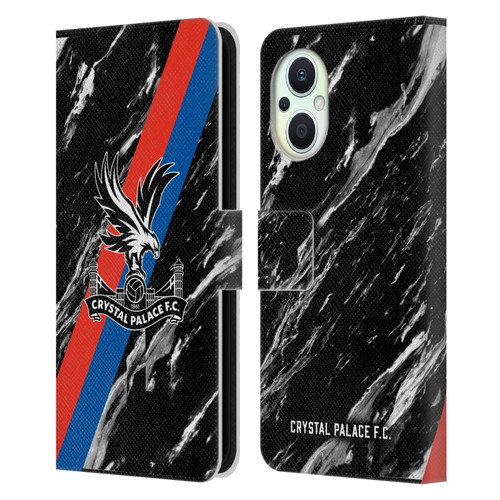 Crystal Palace FC Crest Black Marble Leather Book Wallet Case Cover For OPPO Reno8 Lite